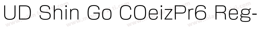 UD Shin Go COeizPr6 Reg字体转换